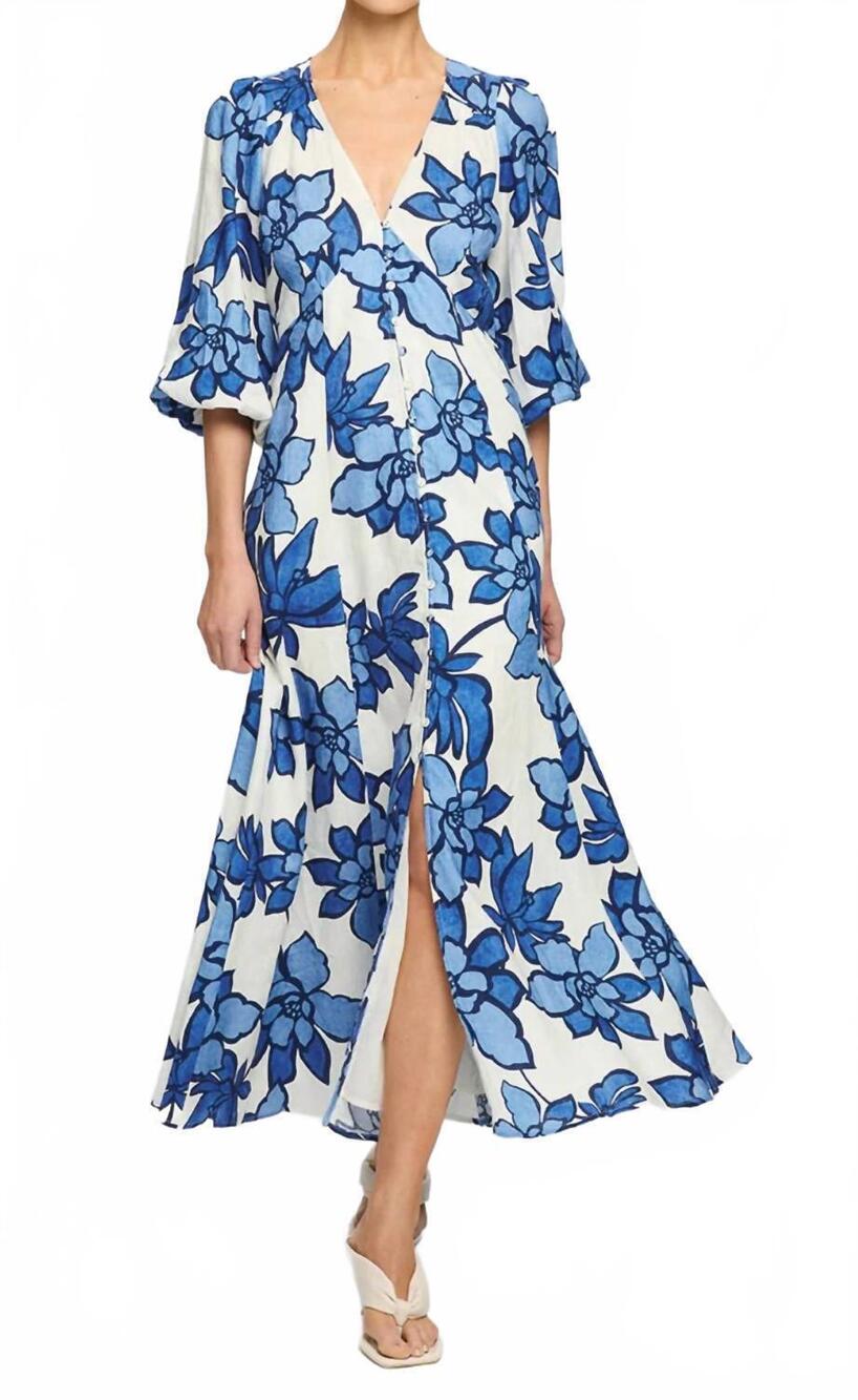 NEW KIVARI marnie maxi dress in blue